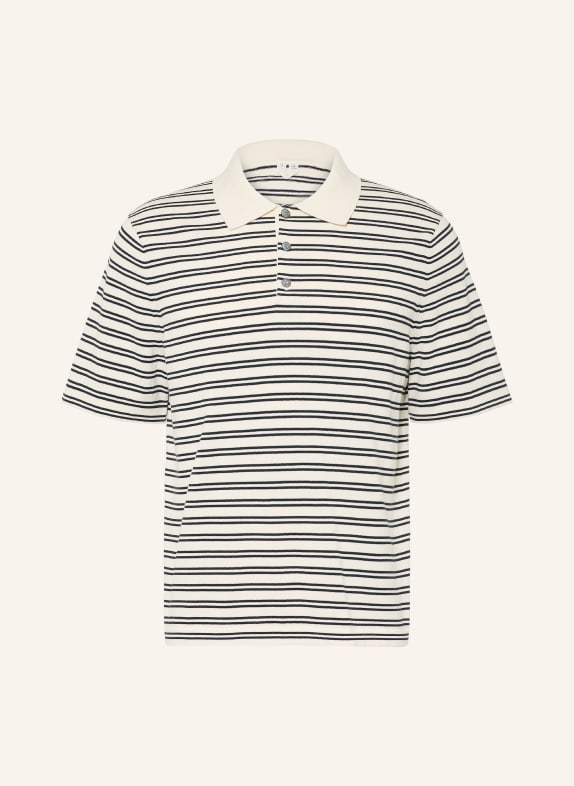 ARKET Polo en maille ÉCRU / NOIR