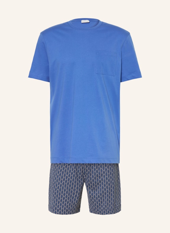 mey BLUE CHAINS Short Pajama Set BLUE / DARK BLUE / WHITE