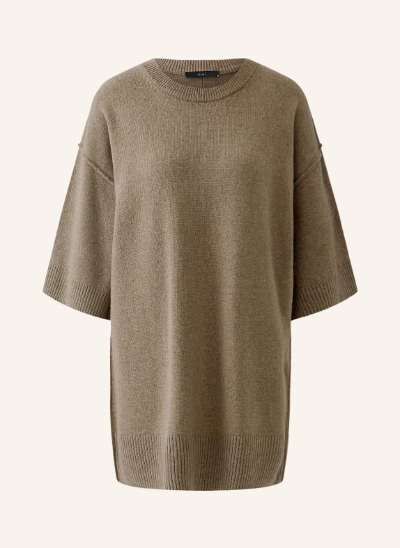 oui Pullover mit 3/4-Arm HELLBRAUN