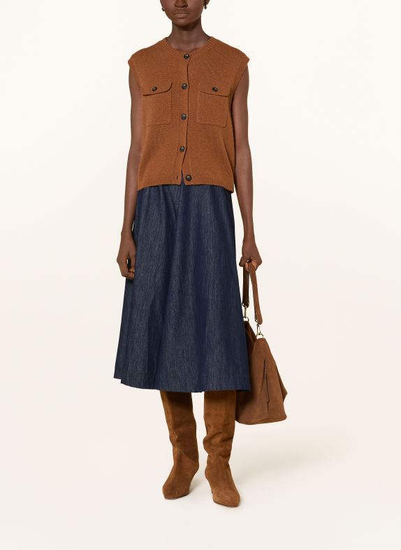 oui Jeansrok DONKERBLAUW