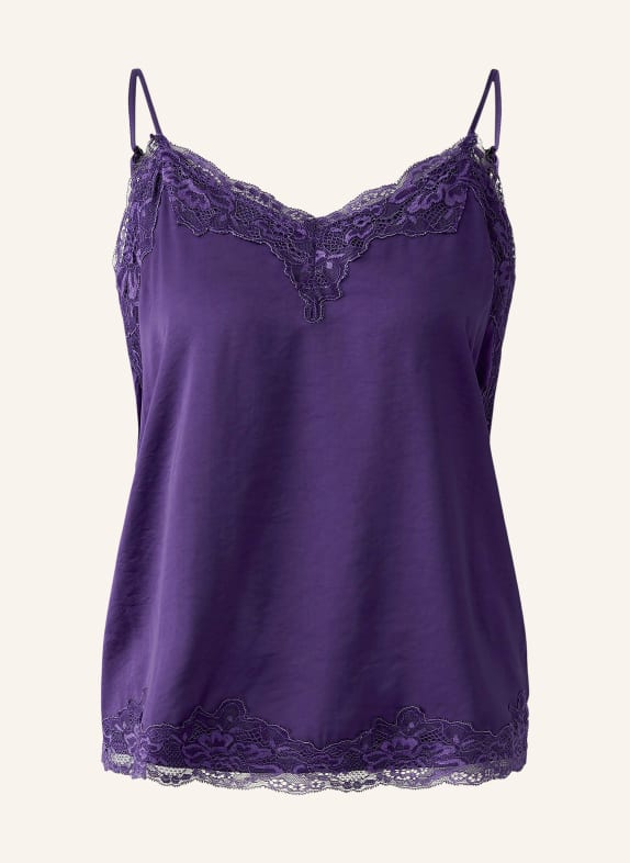 oui Satintop mit Spitze LILA