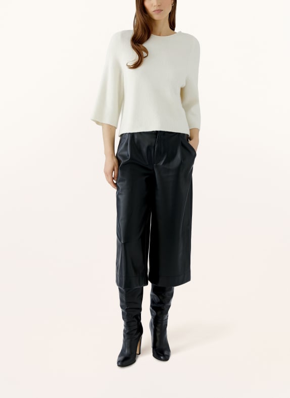 oui Pullover mit 3/4-Arm CREME