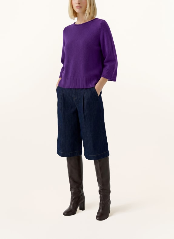 oui Pullover mit 3/4-Arm LILA