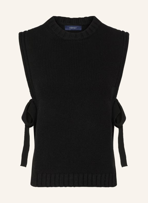 soeur  UZEL Sweater vest BLACK