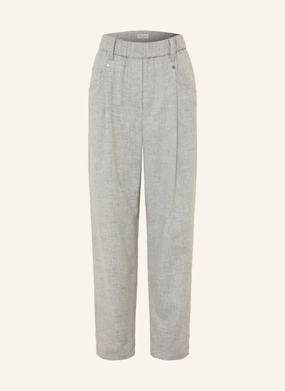 BRUNELLO CUCINELLI Pantalon de style jogging GRIS CLAIR