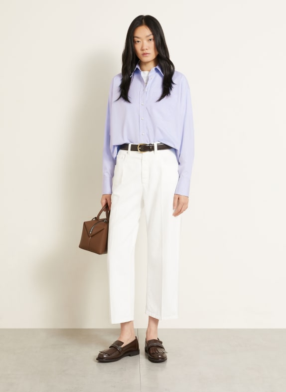 BRUNELLO CUCINELLI Overhemdblouse met sierstenen LICHTBLAUW