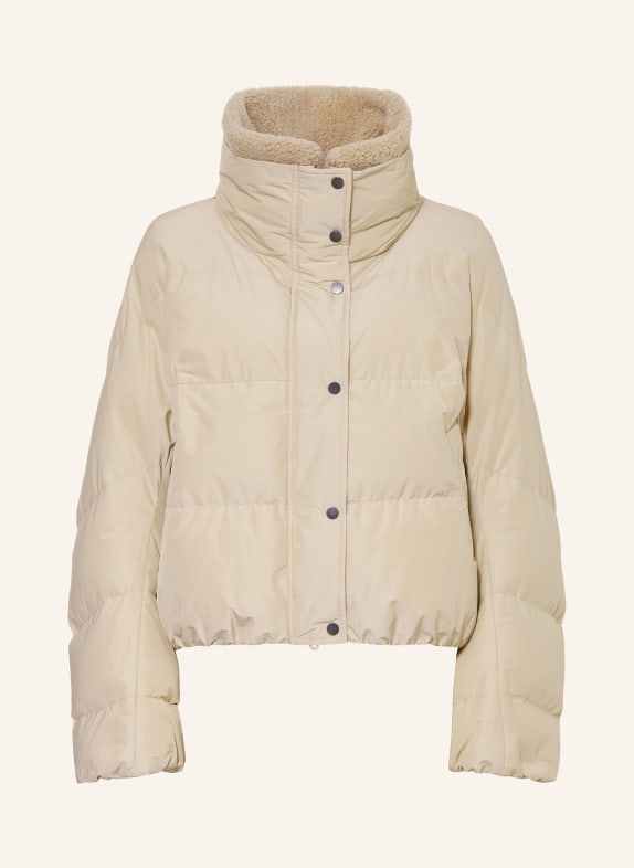 BRUNELLO CUCINELLI Daunenjacke mit abnehmbarem Kragen BEIGE