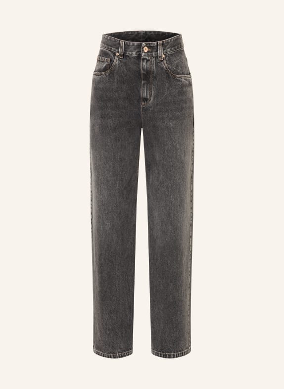 BRUNELLO CUCINELLI Blugi drepți C9827 GREY DENIM