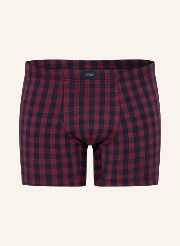 mey Boxershorts-serien LUMBER GRID MØRKEBLÅ / MØRKERØD