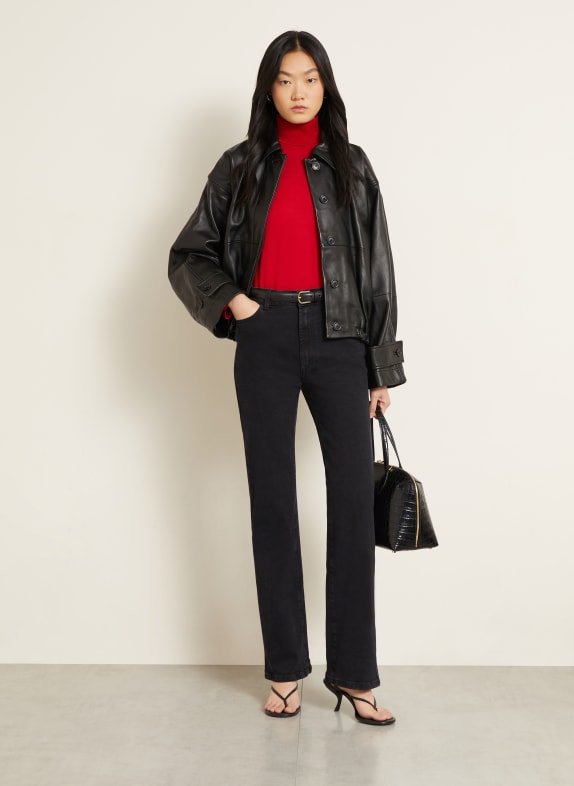 RÓHE Straight Jeans LINO BLACK