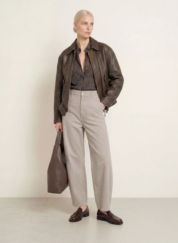 Marc O'Polo Hemdbluse BRAUN / SCHWARZ
