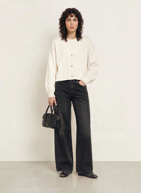 by Aylin Koenig Vest KARLA van merinowol ECRU