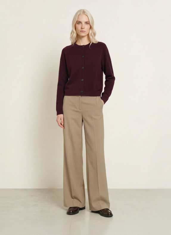 Marc O'Polo Strickjacke DUNKELLILA