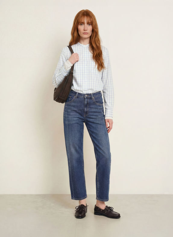 Marc O'Polo Flanellbluse HELLGRAU / BLAUGRAU / GRAU