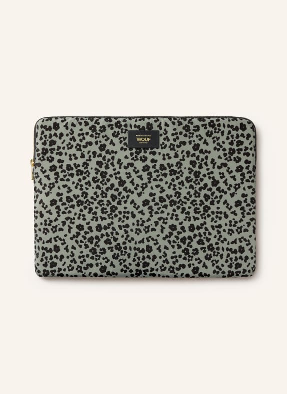 WOUF STEEL ROAR Laptop sleeve LIGHT GREEN / BLACK
