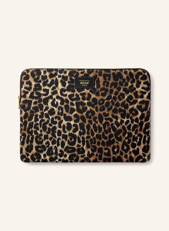 WOUF ICON Laptop Sleeve COGNAC / DARK BROWN / BLACK