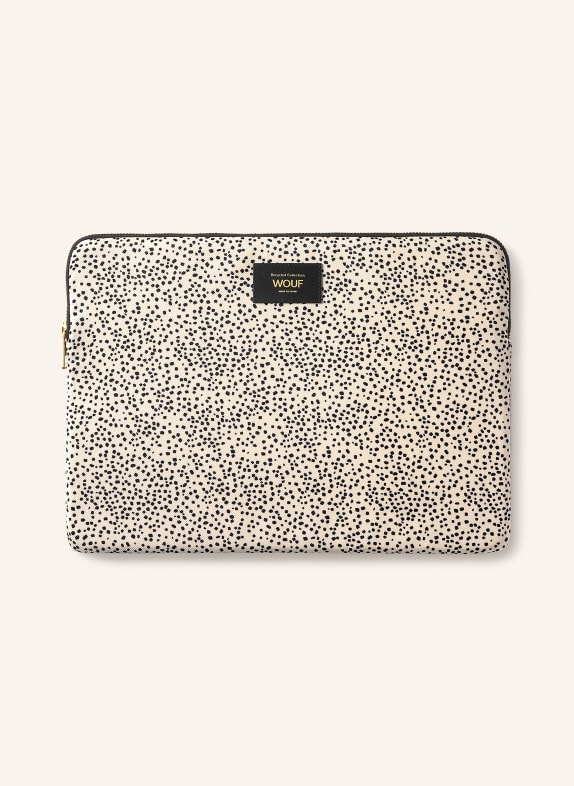 WOUF PANNA Laptop sleeve CREAM / BLACK