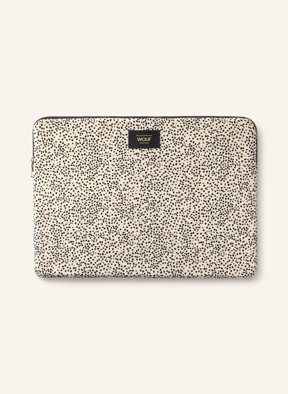 WOUF PANNA Laptop sleeve CREAM / BLACK