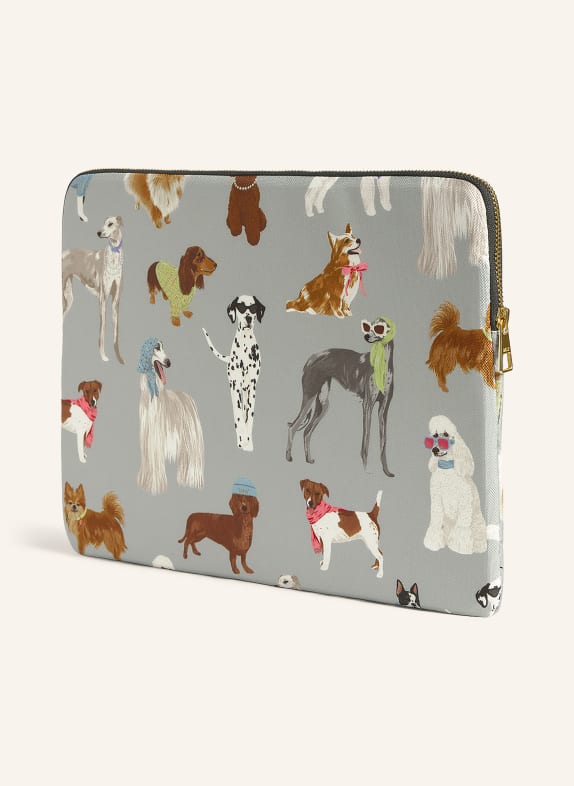 WOUF PUPPY Laptop sleeve GRAY / BROWN / WHITE