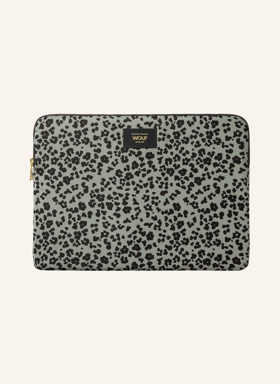 WOUF STEEL ROAR Laptop sleeve LIGHT GREEN / BLACK