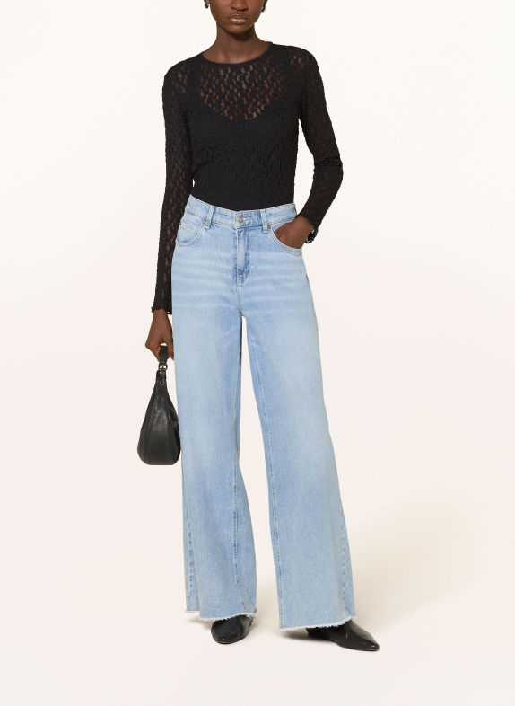 darling harbour Longsleeve met lange mouwen van kant BLACK