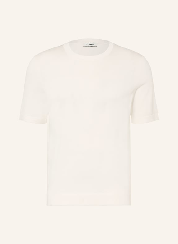 SANDRO Strickshirt mit Seide ECRU