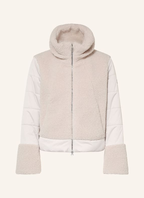 SPORTALM Teddyfell-Jacke LAZUARE im Materialmix HELLGRAU