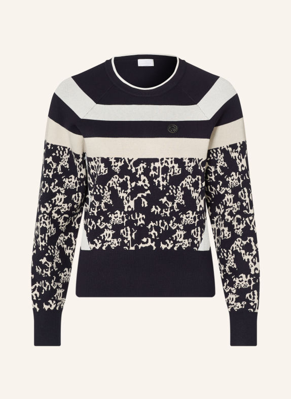 SPORTALM Pullover DUNKELBLAU / WEISS