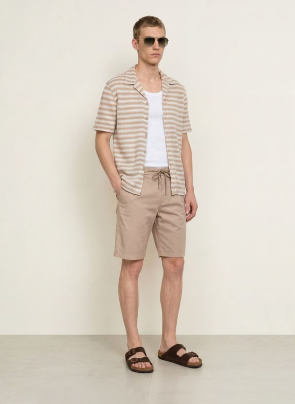 REISS Resort-overhemd ISLAND Comfort Fit WIT / BEIGE