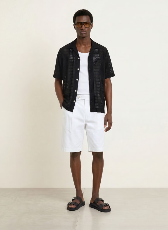 REISS Resort-overhemd SID Comfort Fit van jersey ZWART