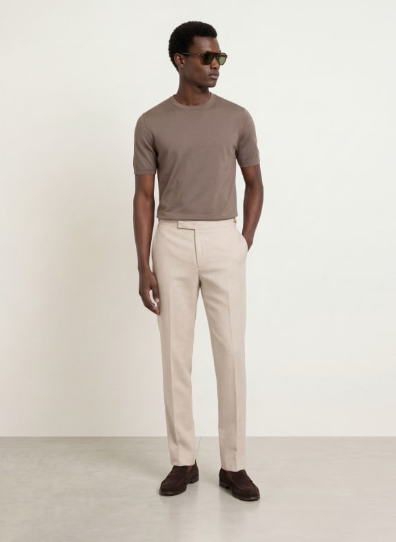 REISS Tricou din tricot CHAD MARO