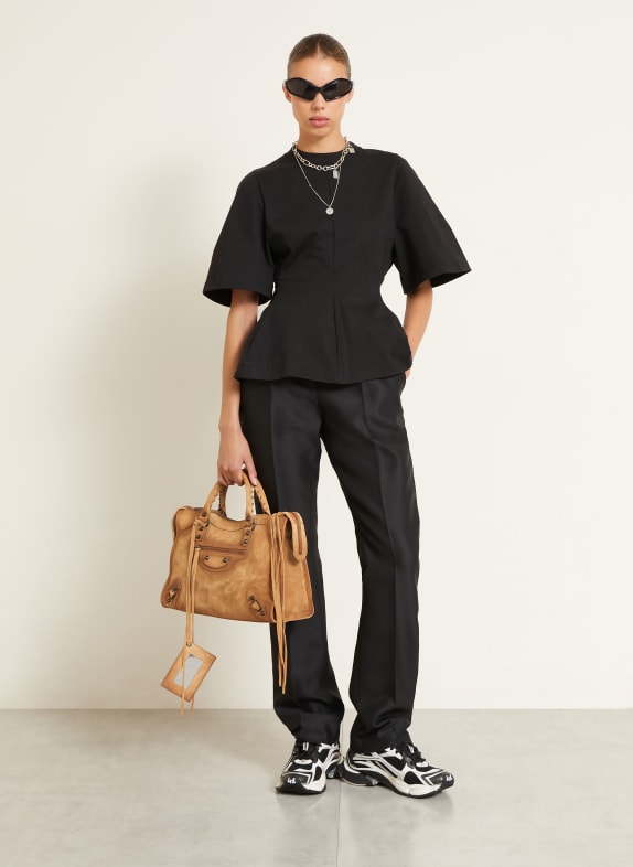 BALENCIAGA Sac à main LE CITY BAG MEDIUM avec rivets CHAMEAU