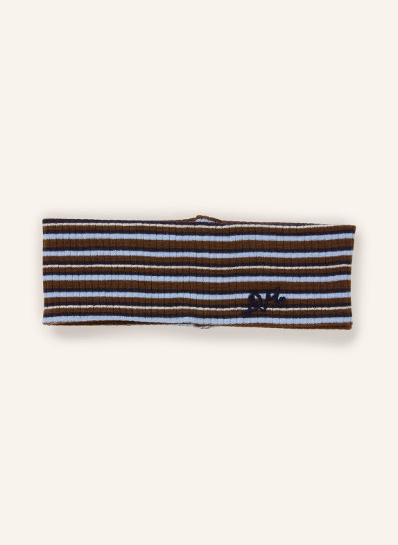 DAMSON MADDER. ORIANNA Hairband LIGHT BLUE / BROWN / DARK BLUE