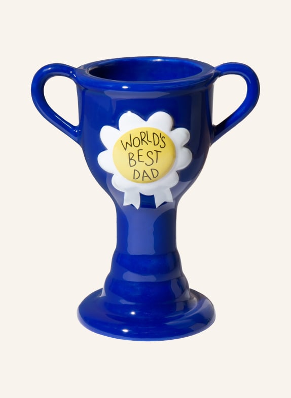 DOIY Vaas TROPHY XS BLAUW / LICHTGROEN / WIT