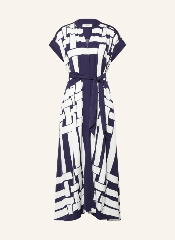 REISS SAMIRA Dress DARK BLUE / WHITE