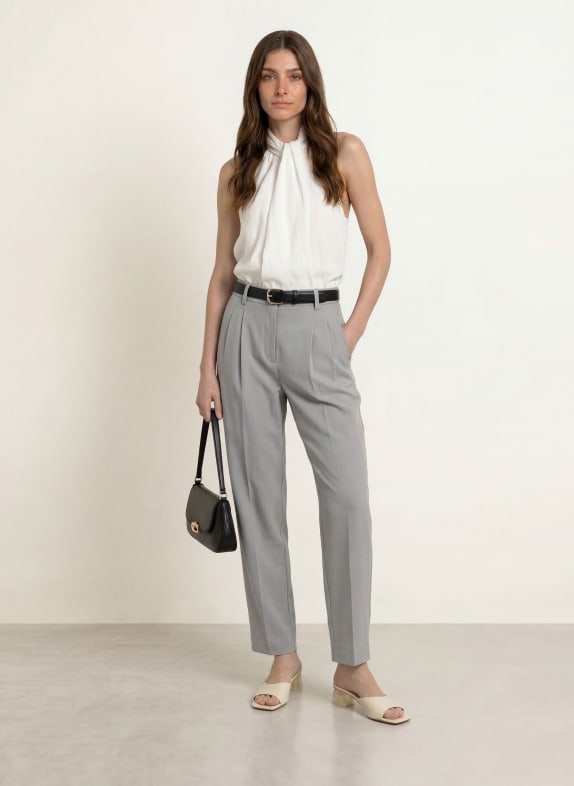 REISS Broek CLAY LICHTGRIJS