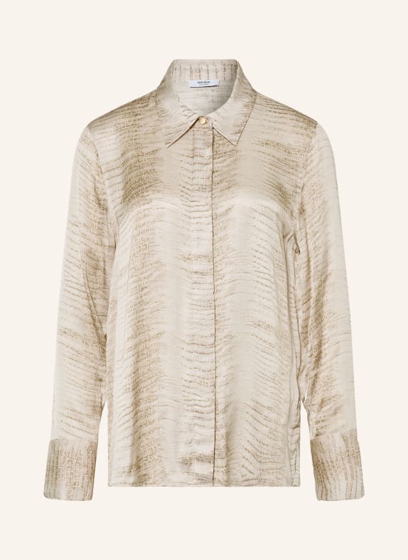 REISS ANNIE Satin Shirt blouse BEIGE