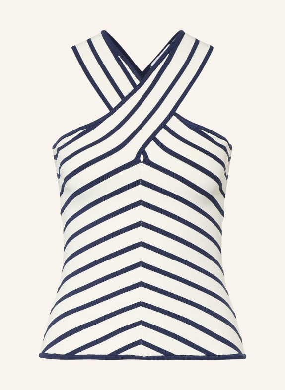 REISS Top ARIA GRANATOWY / BIAŁY