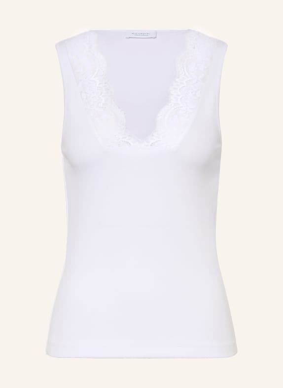 Rich & Royal Top with lace WHITE