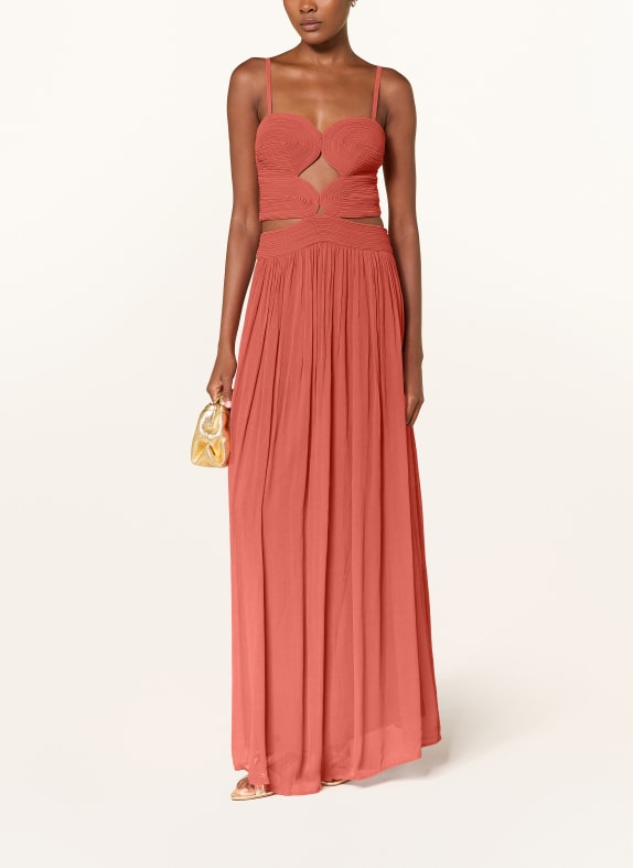 ba&sh Kleid WIRA mit Cut-outs LACHS