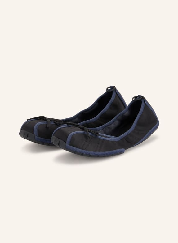 BALENCIAGA Ballerines NOIR / BLEU FONCÉ