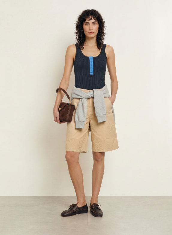 SANDRO Stricktop DUNKELBLAU / BLAU