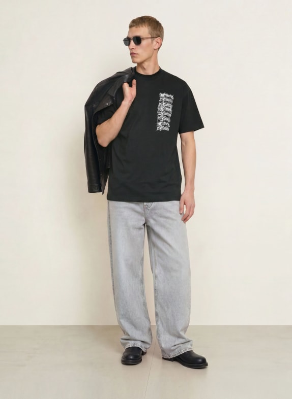 ALLSAINTS Oversized-tröja REPEAT SVART / VIT