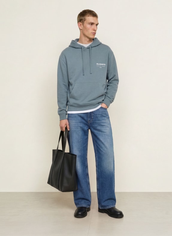 ALLSAINTS Hoodie BACKSTAGE OTH BLAUWGRIJS / WIT