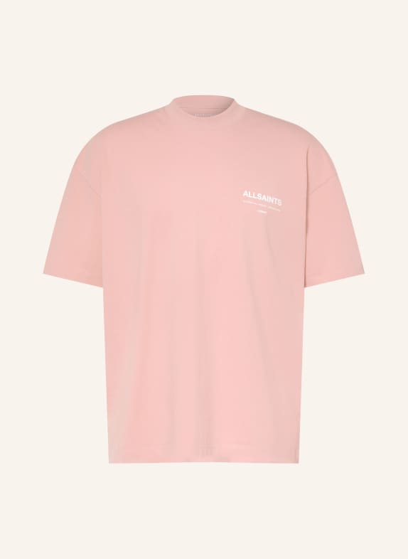 ALLSAINTS T-shirt oversize BACKSTAGE ROSE / BLANC