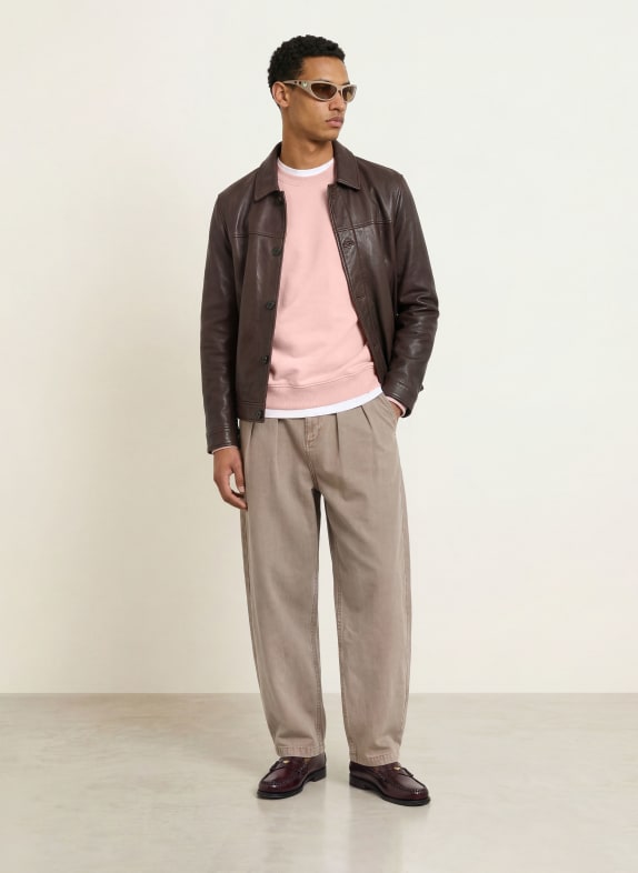 ALLSAINTS Sweatshirt BACKSTAGE CREW ROZE / WIT
