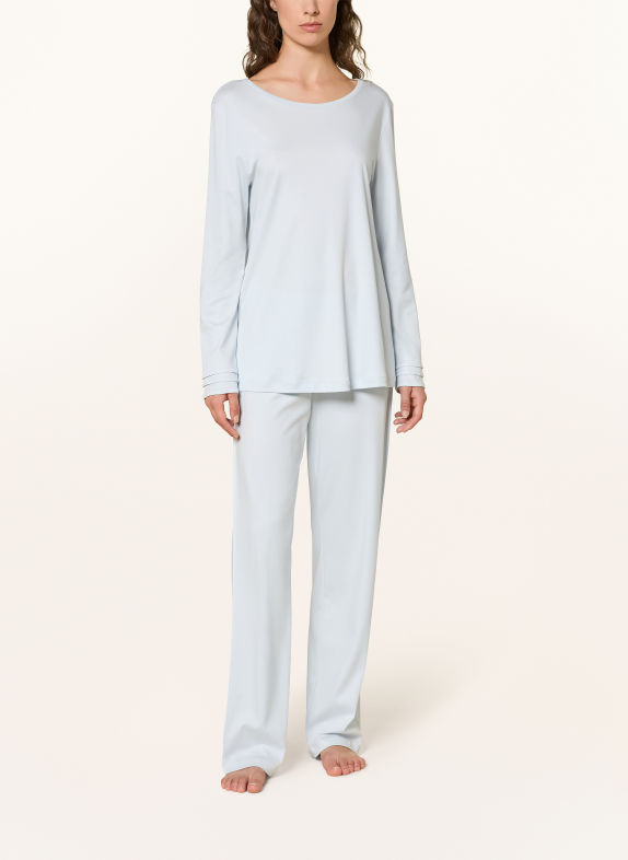 HANRO Pyjama PILAR BLEU CLAIR