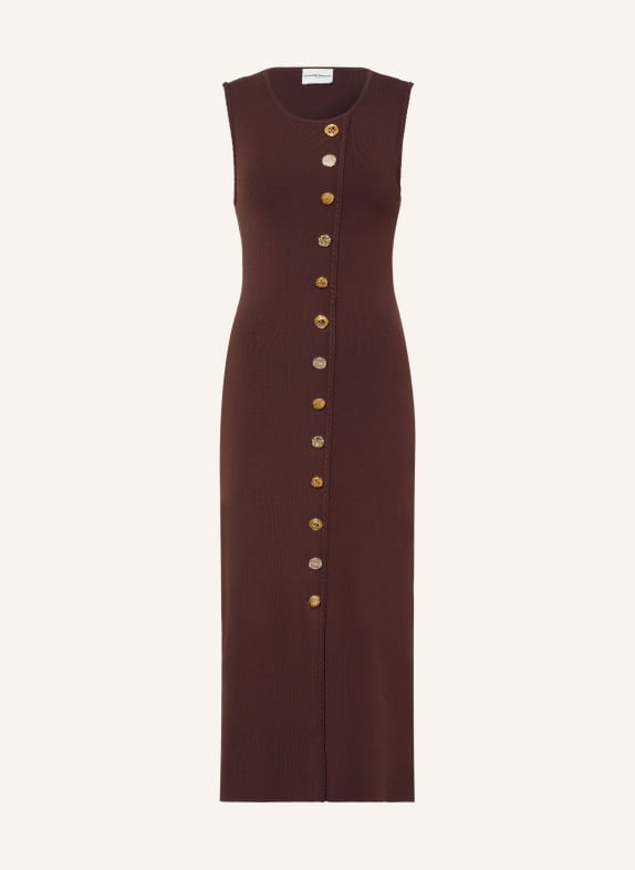 CLAUDIE PIERLOT Strickkleid DUNKELBRAUN