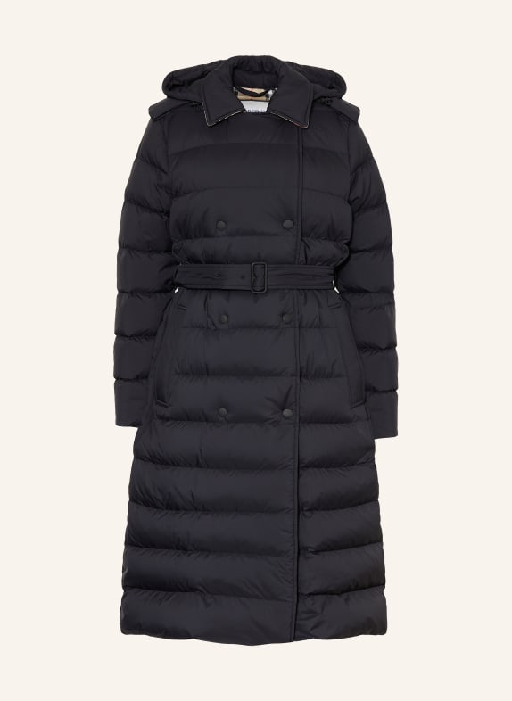 BURBERRY Daunenmantel KENT mit abnehmbarer Kapuze SCHWARZ