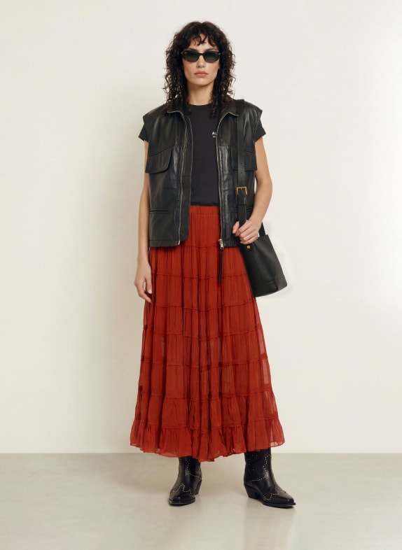 ALLSAINTS Schoudertas ALBA MINI ZWART / GOUD